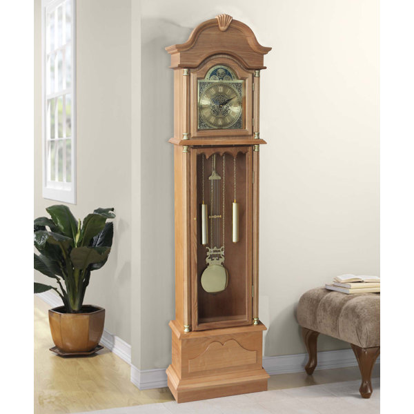 Alcott Hill® Traditional 72" Floor Standing Grandfather Clock & Reviews